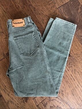 Vintage Timberland Weathergear Women's Sage Green Jeans